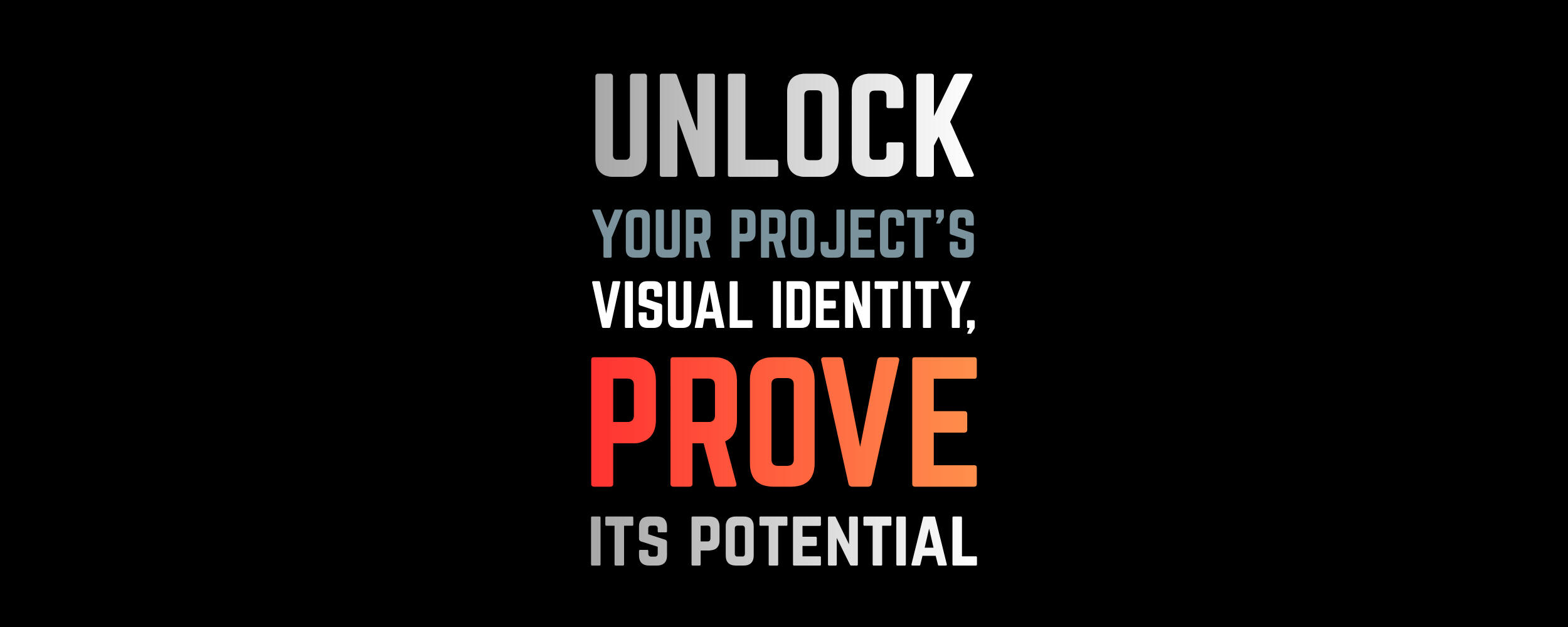 "Unlock your project's visual identity, prove its potential" — image highlighting the process of developing visual pitch materials for film and TV projects.